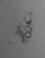 Michael Hensley Drawings, Human Heads 6